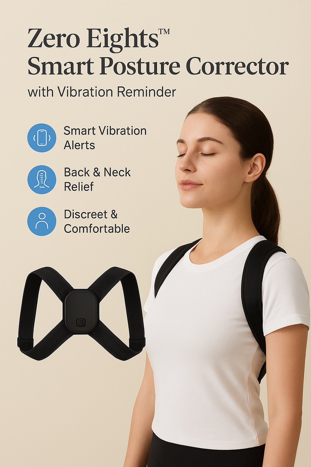 Zero Eights™ Smart Posture Corrector with Vibration Reminder